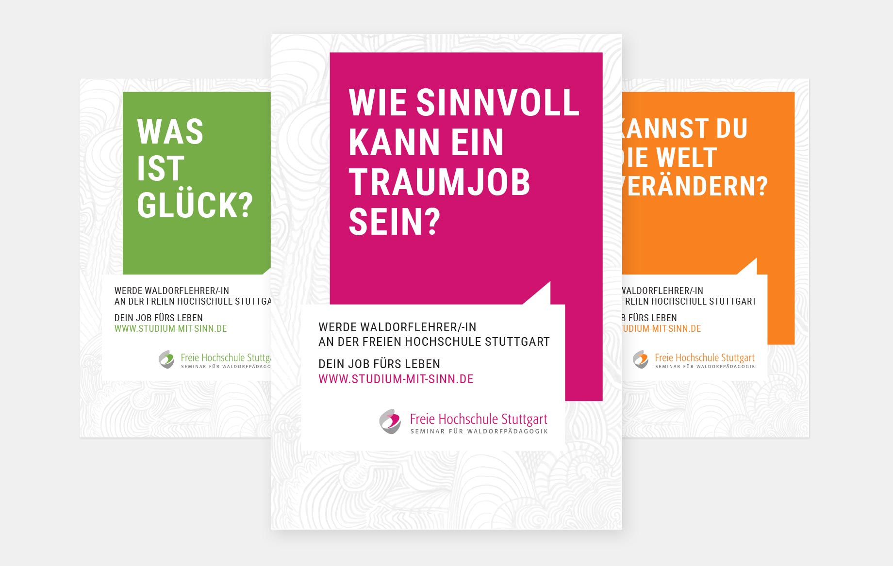 Plakate im Einzugsgebiet der Hochschule